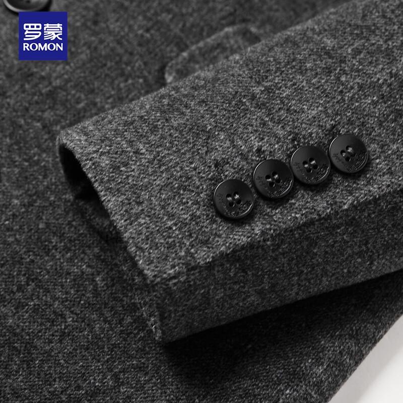 Luomeng Men's Double-Faced Wool Blend Winter Overcoat