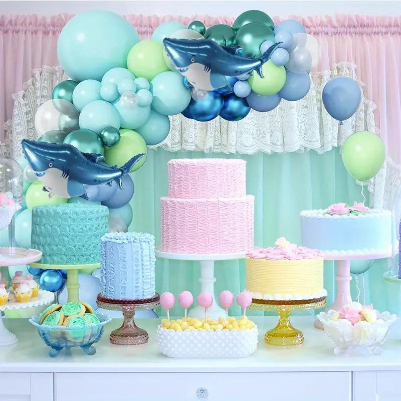 Blue Ocean Shark Balloon Arch Party Decoration Set