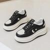 Leather Little White Shoes Women's Spring Festival New Panda Board Shoes Versatile Platform Casual Women's Sports Running Shoes