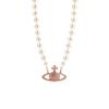 Vivienne Westwood Choker Necklace Pearl Relief 02g128
