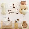 Heart Shaped First Birthday Balloon Set for Kids