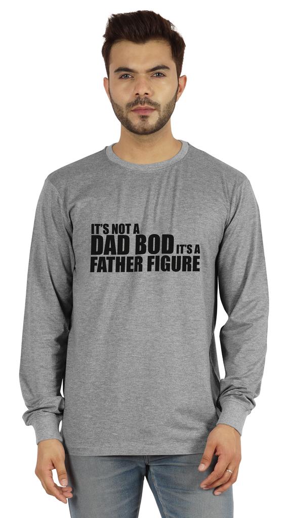 Inkmeso Mens Tshirt   Its Not A Dad Bod Its A Father Figure   Funny Quotes Daddy Tee