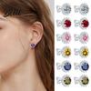 Sunflower Earrings 1 Pair Stud Shape Cubic Zirconia Daily Wear