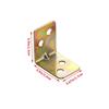 L-shaped 90 degree right angle fastener corner code, bracket 4-hole hardware accessories fastener, fixed wooden furniture
