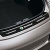 1pcs Carbon Fiber Car Trunk Rear Bumper Sticker Guard Plate Protector for Skoda Octavia Enyaq Rapid Karoq Derivati Fabia Kodiaq Kamiq Superb Yeti