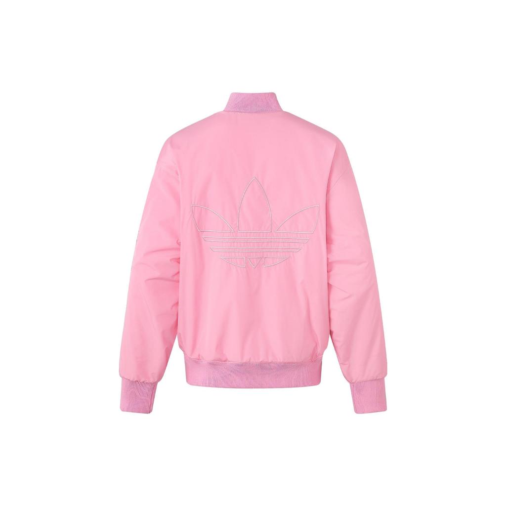 adidas Originals Unisex Reversible Fur Bomber Jacket Pink JE6122