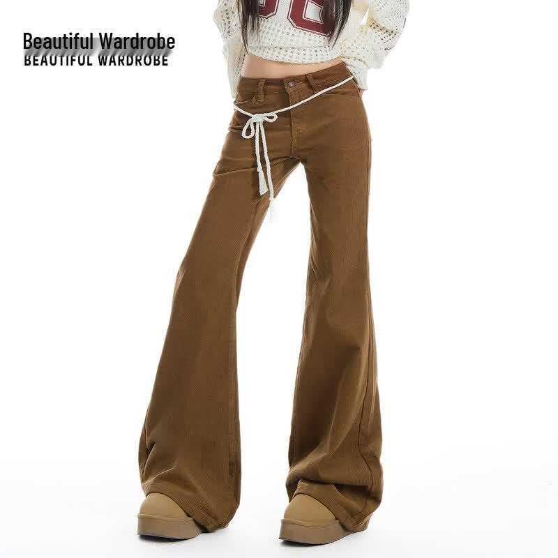 Women s Retro High-Waisted Flared Jeans L