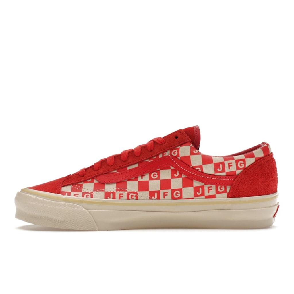 Joe Freshgoods x Vans OG Style 36 LX Honeymoon Stage - Röda Unisex Sneakers Marshmallow VN0A4BVEZYE