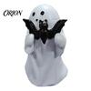 Halloween Ghost Decor Figurine, Cute Resin Statue, Creative Holding Figurine Bat/Drink Tabletop Ornament for Home Party, Trick or Treat Gift