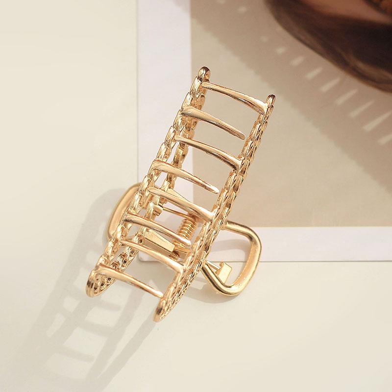 Fashion Alloy Round Chain Hairpin Women'S Back Of Head Shark Clip Medium Geometric Small Grab Clip Headgear Hairpin