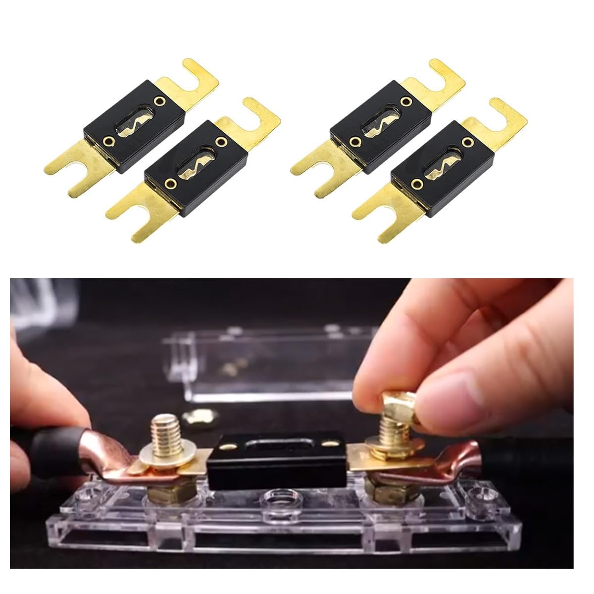 300А, 300А Предохранитель, 300А ANL, 300 Ампер ANL Лопастной Предохранитель, 300А 32В, 300 Ампер Позолоченный Предохранитель, 300А ANL Держатель Предохранителя, 300А ANL Предохранители Подходят для Автомагнитолы