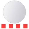 VidaXL Carreau de miroir 8 pcs Rond Verre