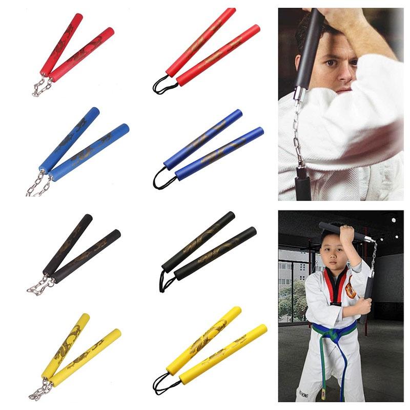 Foam Martial Nunchuck Stick Kid Adult Practice Karate Weapon Toy Fitness Tool