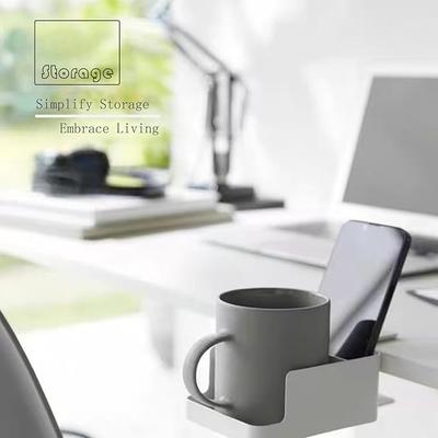 Organizator Ajustabil cu Montare pe Marginea Mesei - Umeraș Multifuncțional pentru Canapă, Birou cu Tavă Detașabilă pentru Telecomandă, Telefon, Plante și Căni de Cafea