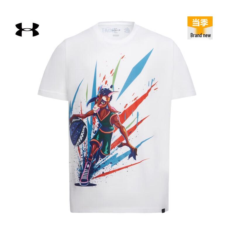 Баскетбольная футболка Under Armour Curry для мальчиков GOAT 2 свободного кроя YS