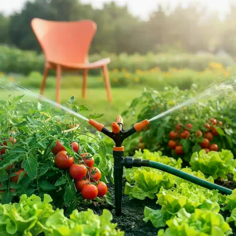Sprinklerdüse 360 Grad automatisch rotierender Wasserspray Gartenrasen Automatischer Sprinkler Gartenbewässerung Bewässerungszubehör
