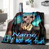Customiz Name Personality Sally Face Blanket Soft &Warm Sofa Office Bed Travel Lunch Break Blanket, Gift Suitable All Seasons