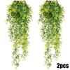 2Pcs Artificial Ivy Flower Vine Garland Hanging Home Garden Trailing Basket Plant