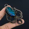 Labradorite Pendant, Handmade Gemstone 999 Copper Wire Wrapped Pendant Antique Jewelry, For Gift Silver Jewelry