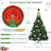 New Christmas Tree Skirt with Red Elf Legs Decoration