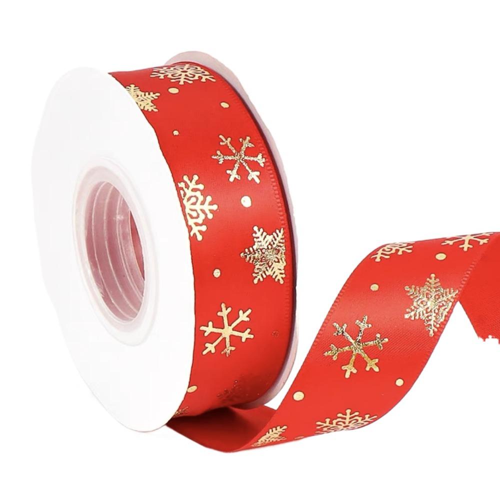 New DIY Packaging Ribbon Home Decor Home Ornaments Christmas Ribbon Atmosphere Props Gifts Fresh Flowers Gold Foil Silk Holiday