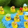 Luminous Cartoon Duck Keychain Pendant - Creative Resin Street Figurine Mini Accessory