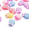 Kaiwaii Lollipop Miniature Figurine Resin Cabochon for Home DIY Scrapbooking Craft Nail Art Decoration