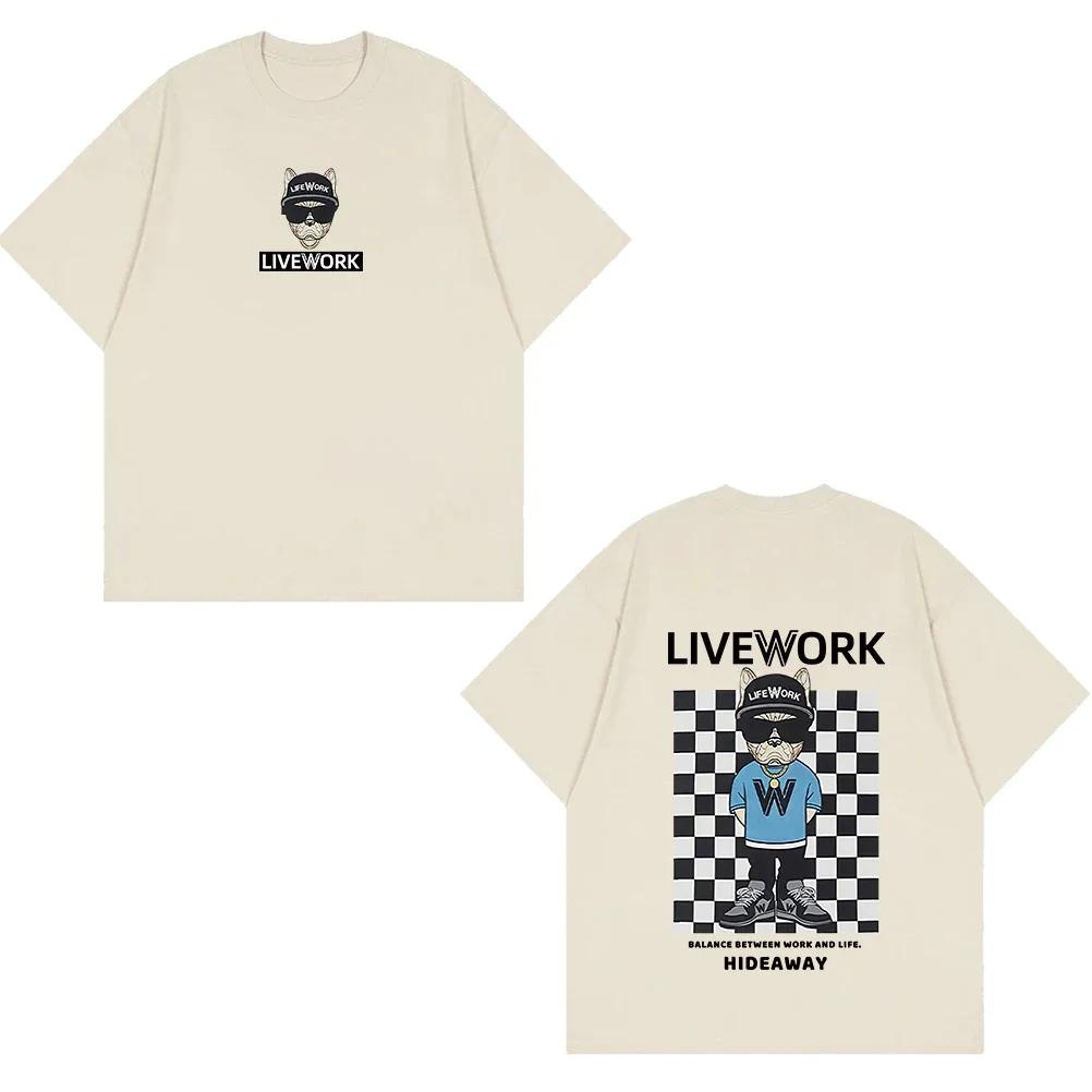 2025 New Hot Korea 2024 Summer New Trendy Brand Letter Logo Printing Round Neck Men's and Women's Same Casual Versatile T-shirt