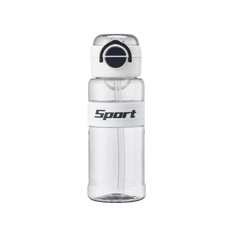 Space Themed Plastic Water Bottle With Leakproof Seal For Students And Outdoors 720ml серый