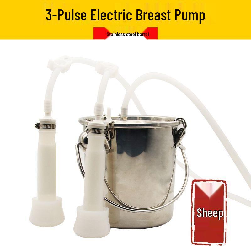 Electric Milking Machine for Cows & Sheep: Pulsating, Speed Adjustable, Fully Automatic, Compact for Home Use