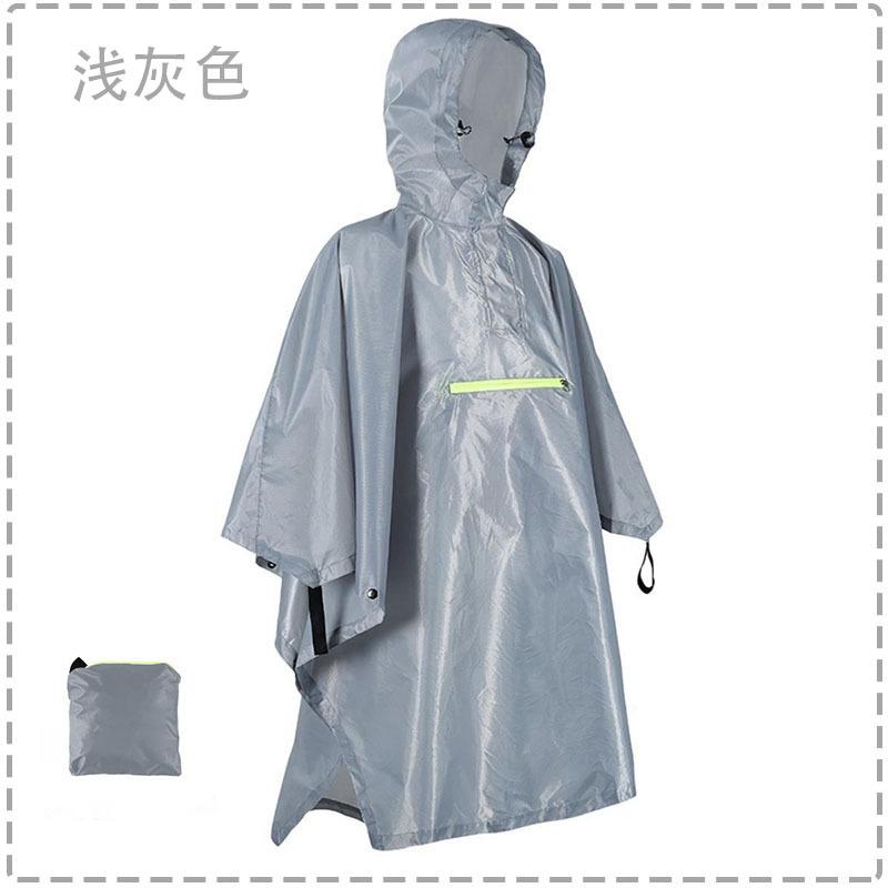 Cloak Raincoat Canopy Outdoor 3-in-1 Multifunctional Poncho Mountaineering Tourism Camping Waterproof Raincoat