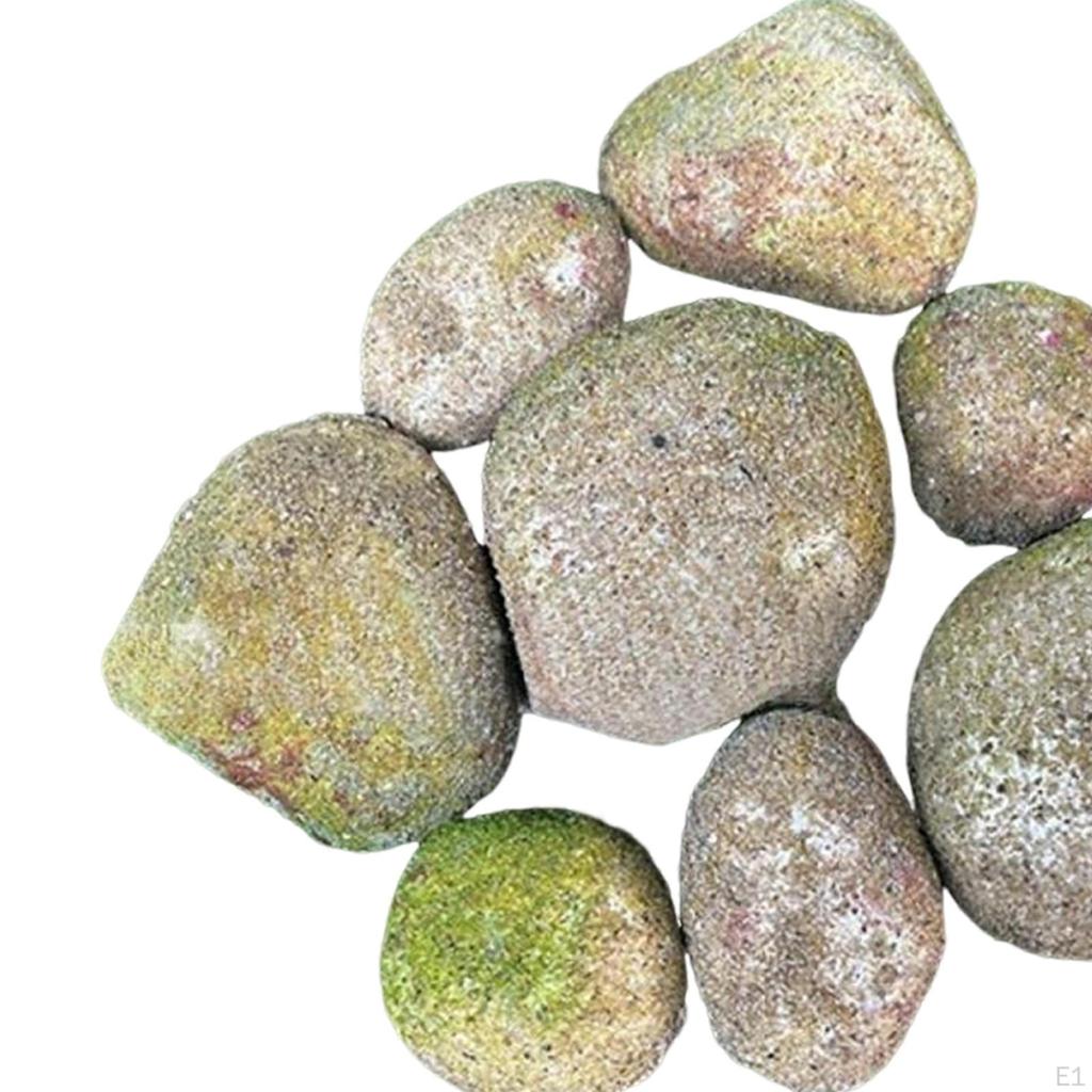 8 Pieces Artificial Rocks Miniature Decoration Realistic Stone Landscaping for Park Home Commercial