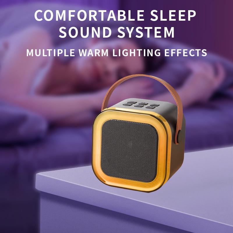 K12 Bluetooth 5.3 Portable Karaoke Speaker & Wireless Microphone for KTV and Family Singing Sessions