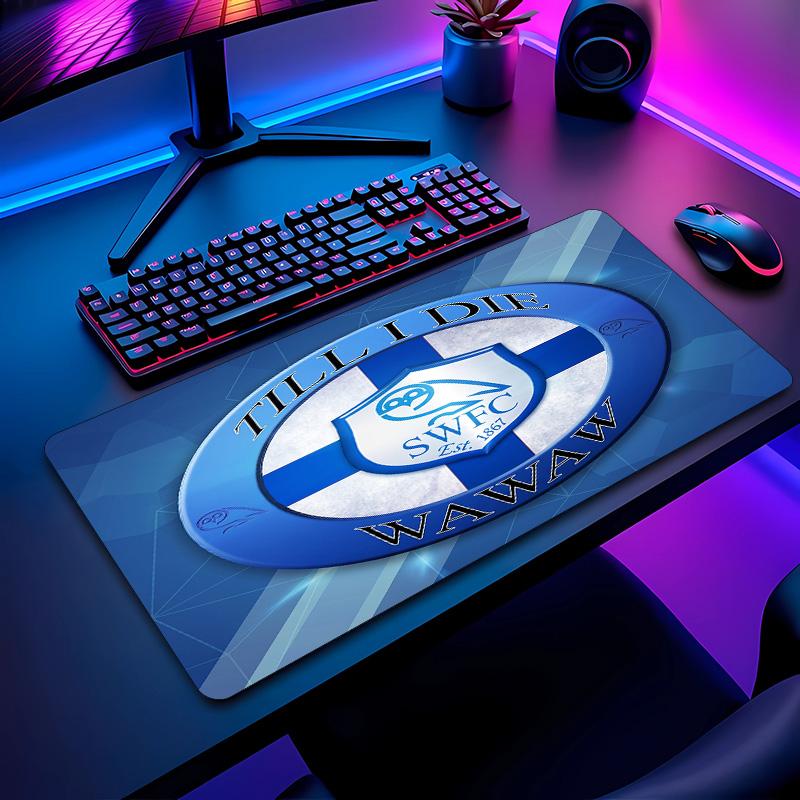 Sheffield Wednesday Football Pattern Mouse Pad Non?Slip Rubber Base Gaming Mousepad For Desk Office Home
