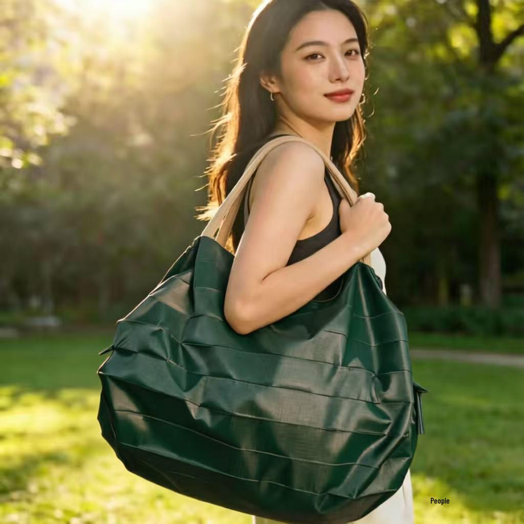 Foldable Japanese-Style Eco-Friendly Travel Shoulder Bag