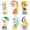 Re-Ment Kirby of the Stars Swing Kirby BOX Product, All 6 Types, 6 Pieces Included, Made of PVC