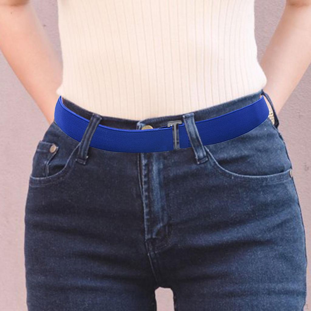 Belt for Women, Invisible Belt, Comfortable Elastic Waistband, Belts with Flat Buckle.