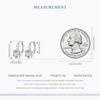 WOSTU Sparkling Weddding Jewelry Round AAA Zircon Stud Earrings For Women Classical Drop Dangle Ear Buckles Party Pendientes