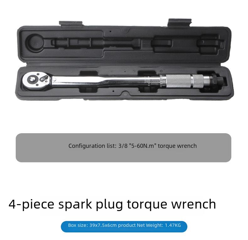 Hochpräziser, verstellbarer Drehmomentschlüssel mit Zündkerzenstecker für die Autoreparatur