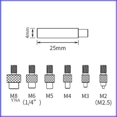 Good-Heat Melt Insert Nut Iron Tip Brass Hot Melt Insert Nut Embedded Kit M2-M8 Heat Insertion Tool 3D Printer Accessories EU Pl