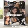 Coperta in Flanella Solo J-Jennie Idol Coreano Less Than A Lover, Coperta Calda e Accogliente per Letto, Divano, Soggiorno, Picnic, Decorazione per la Casa