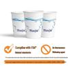 Miaojie 270ml Disposable Paper Cups, 100-Count