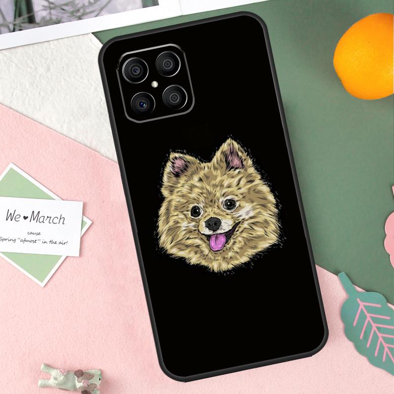 Cartoon Zwergspitz Hund Hülle Für Honor 200 Lite 50 70 90 X9b X9a X8b X8a X8 X9 X9c Honor Magic 7 Pro 5 6 Lite Abdeckung