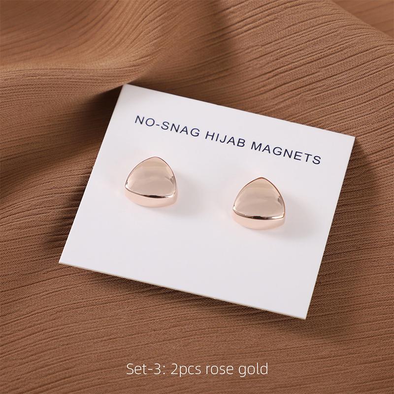 Matte Magnet Hijab Pins for Muslim Headscarf Women Scarf Magnetic Button Shawls Magnetic Brooch Ramadan Islamic Turban Fingdings