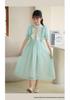 Girls' Korean Style Short Sleeve Chiffon Princess Dress