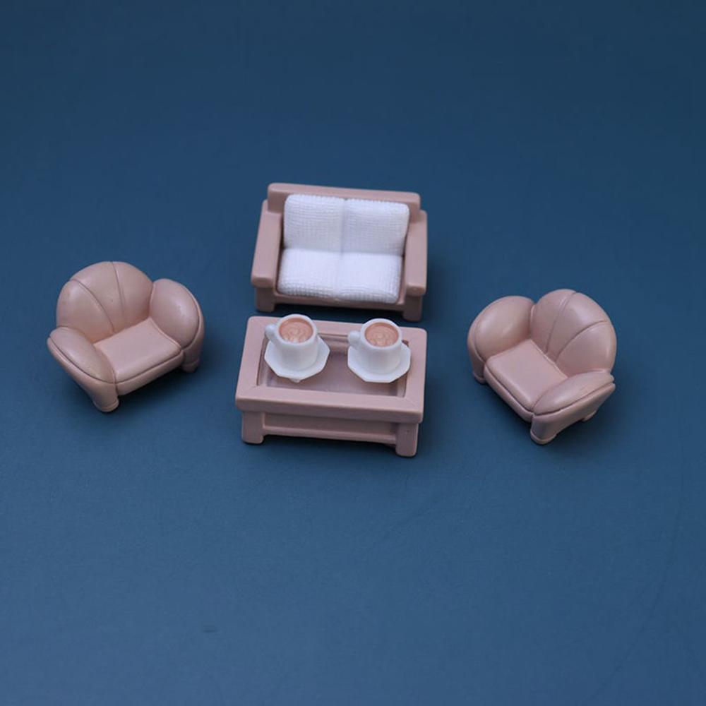 Crafts Dollhouse Ornament Desktop Decor Furniture Figurines Simulation Bed Model Sofa Miniatures