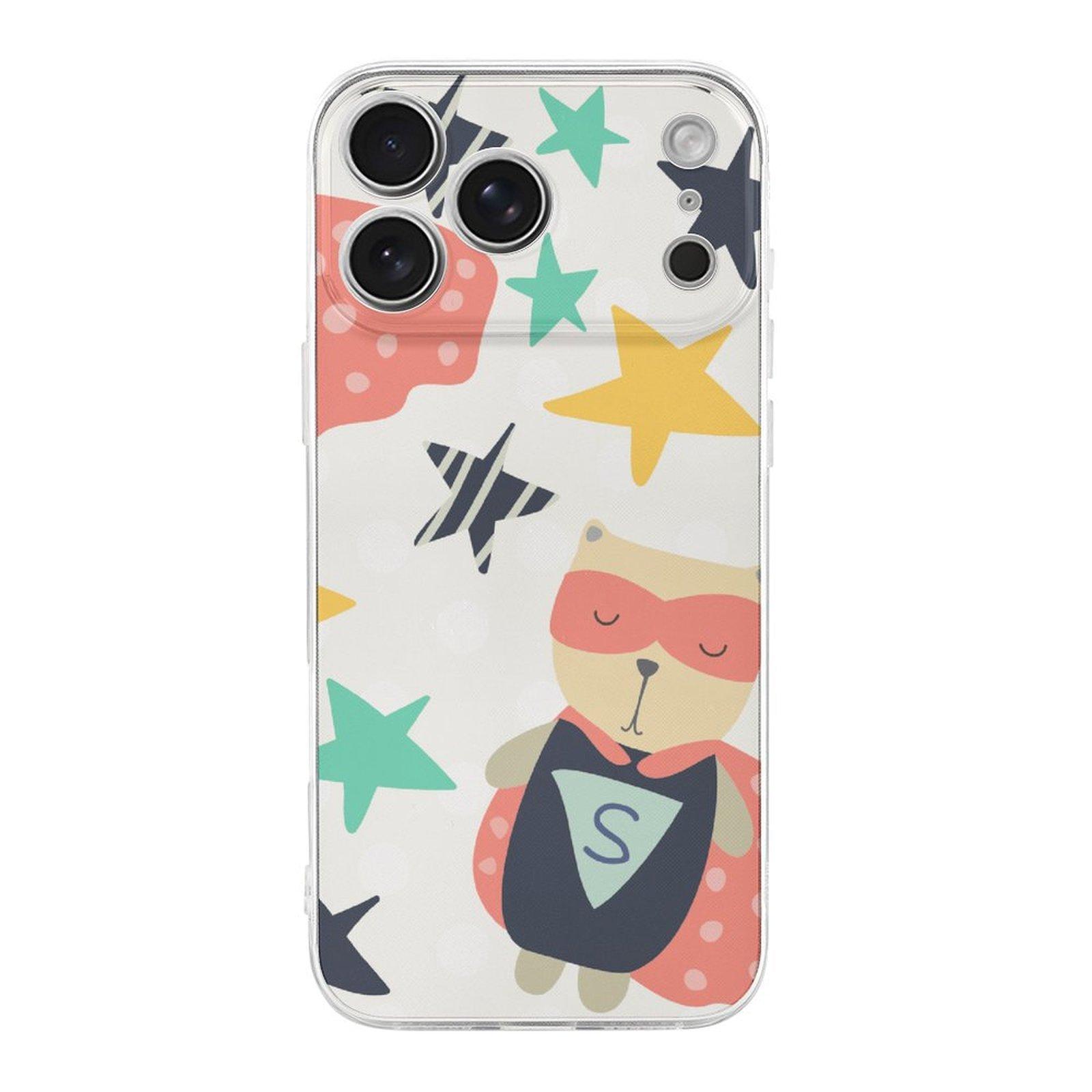 

1 Pack For Iphone 17/17Air/17Pro/17ProMax Crystal TPU Protective Case With Soft Corners, Smooth Buttons And Raised Screen Lip IPHONE-17ProMax