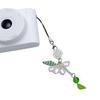 Cute Punk Girl Phone Pendant Versatile Handcrafted Backpack Accessory Handy Beaded Floral Charm Phone Lanyard Decoration