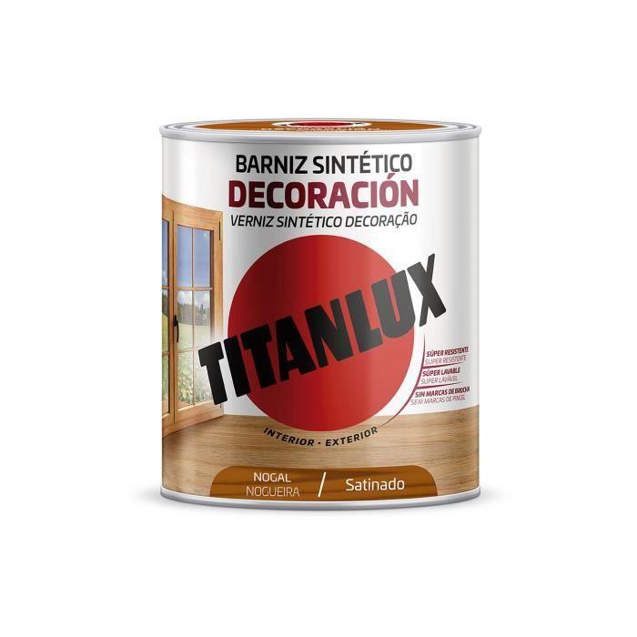 Vernis - TITANLUX - M11100314 - Noyer - Satiné - Alkyde
