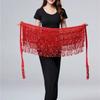 Belly Dance Waist Chain New Glitter Layer Tassel Waist Cover Indian Dance Performance Practice Strap Hip Scarf Skirt Waist Scarf
